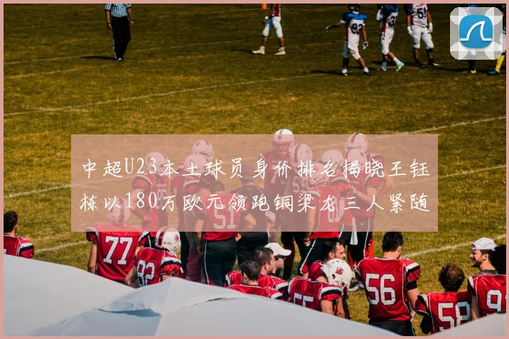 中超U23本土球员身价排名揭晓王钰栋以180万欧元领跑铜梁龙三人紧随其后